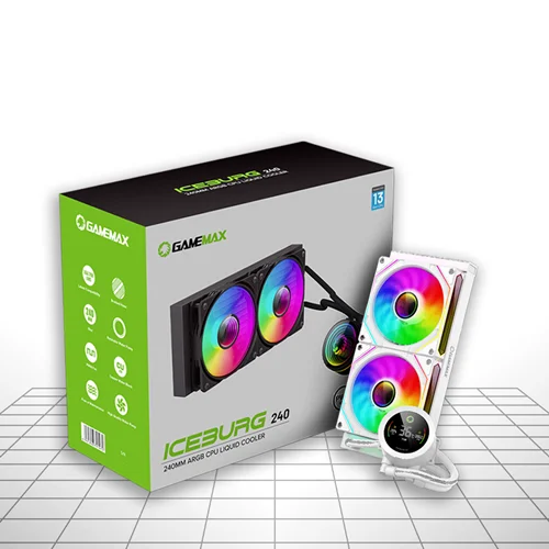 کولر پردازنده GameMax IceBurg 240 Digital - White
